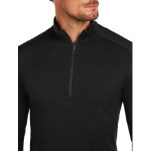 Icebreaker Unterwäsche Langarmshirt Half-Zip 200 Oasis LS - Merinowolle, enganliegend - schwarz Herren